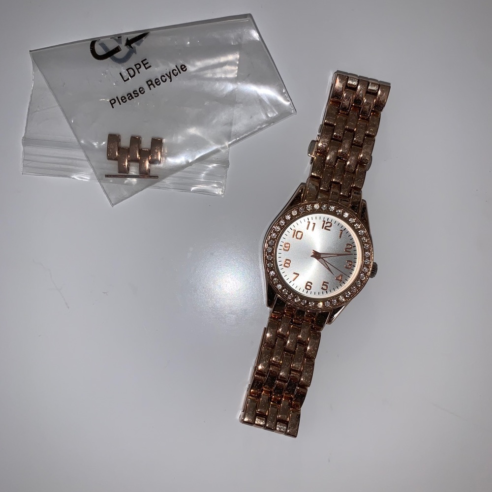 Rose gold watch